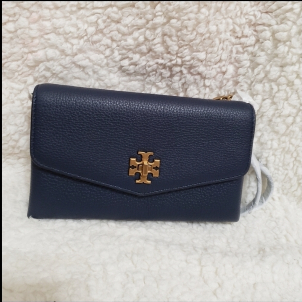 Tory Burch Kira Leather Wallet-On-Chain